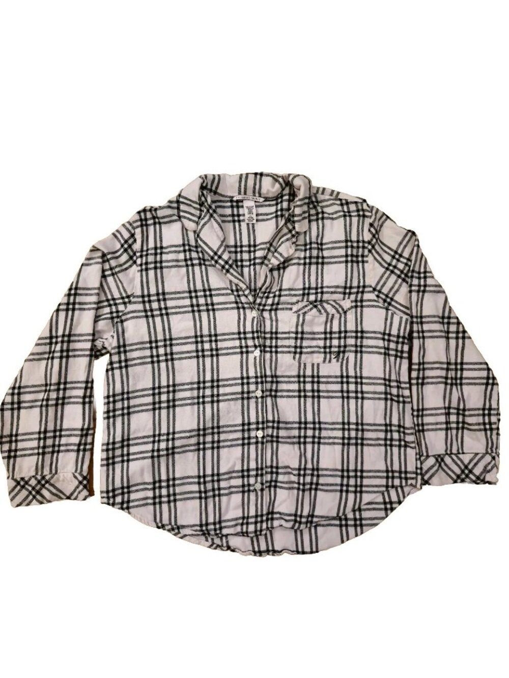 Y2K Victoria’s Secret Women’s Flannel Plaid Button Up Size L